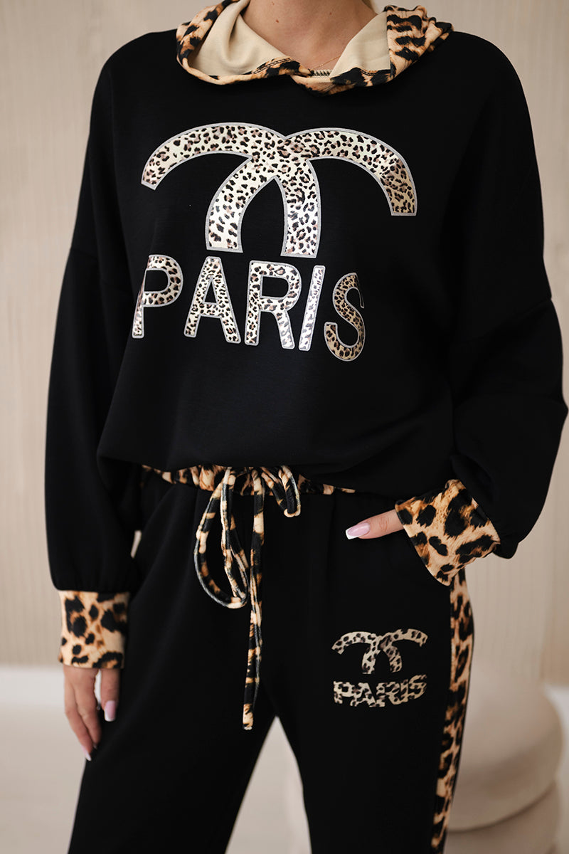 Set Paris Sweatshirt + Pants black